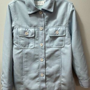 Women Letter Jacket Light Blue -  Small Size
